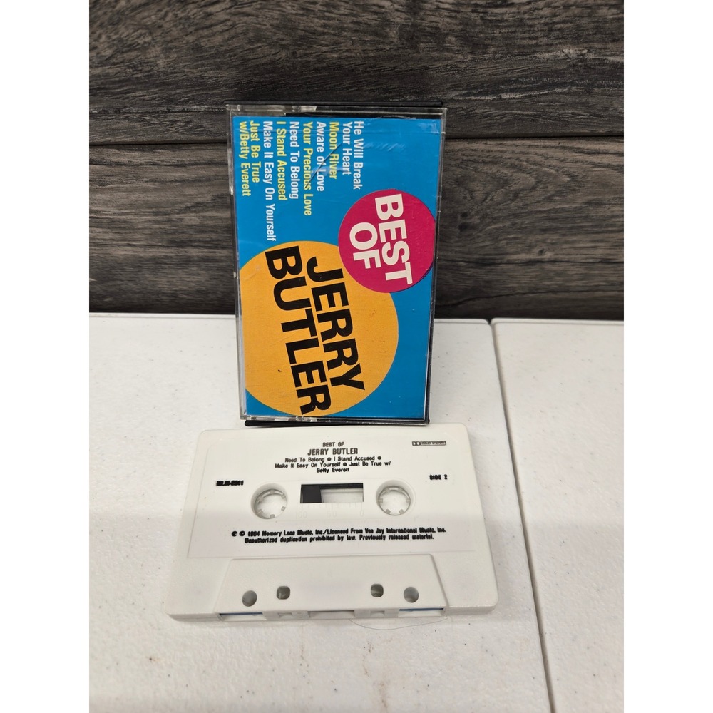 Best of Jerry Butler Cassette Tape Soul R&B Moon River SLB-8011 Vintage 1984